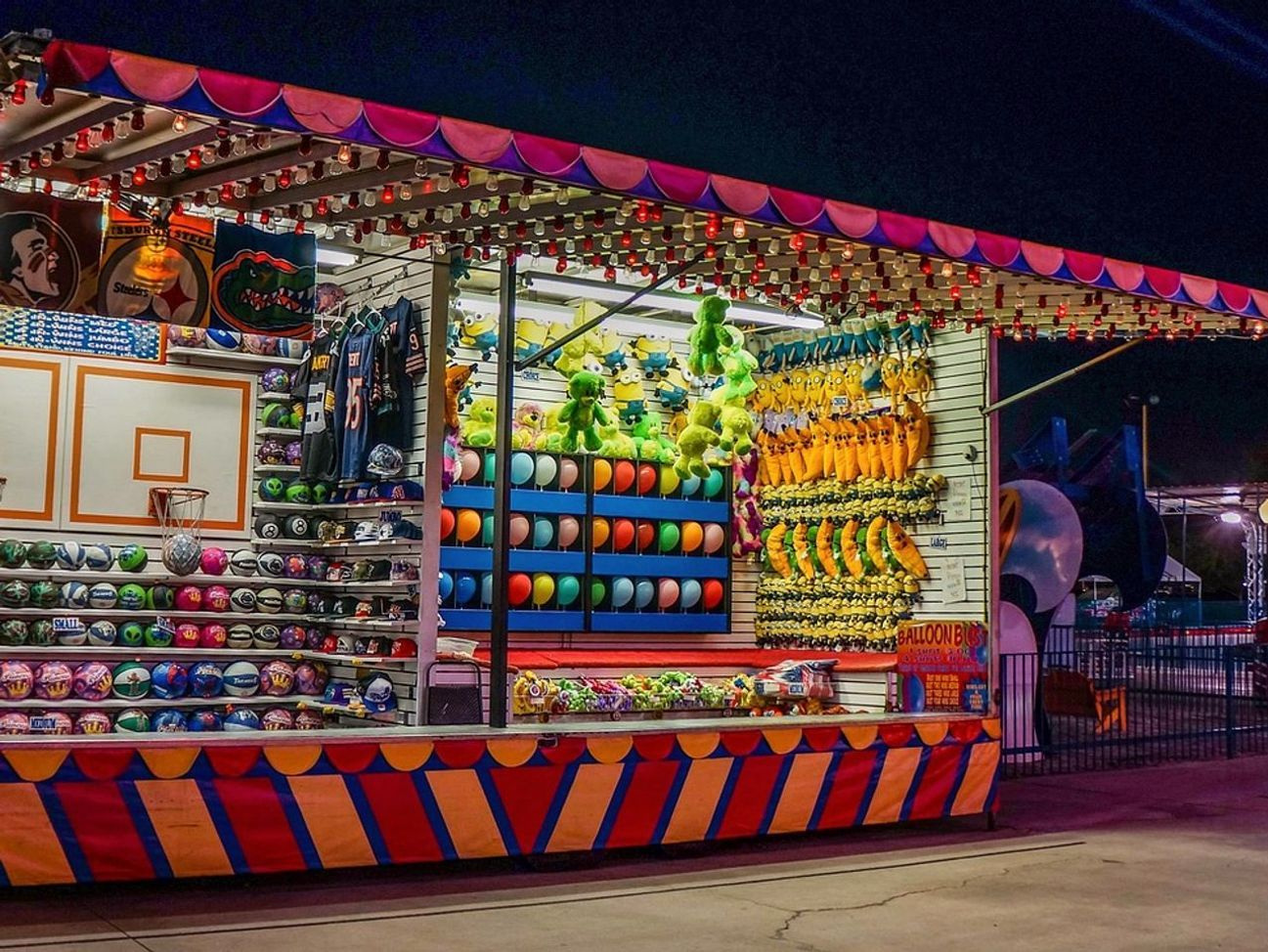 Bumper Car Arena Near Nacho Cheese Food Station